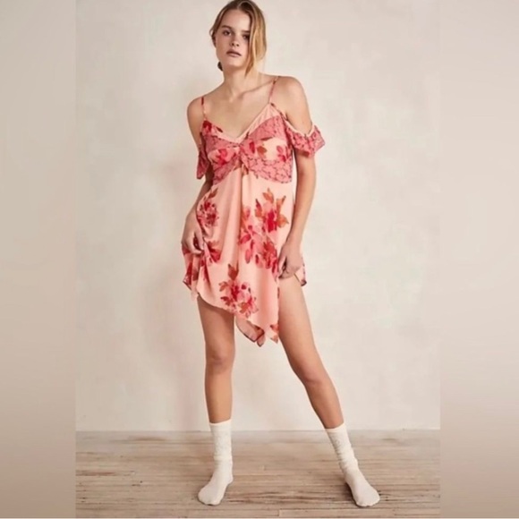 Free people Monday morning trapeze slip dress large NWOT - Picture 1 of 9